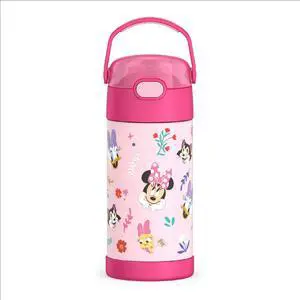 FUNTAINER Water Bottle with Straw, 12oz, Preschool Minnie FUNTAINER Water Bottle with Straw, 12oz, Preschool Minnie