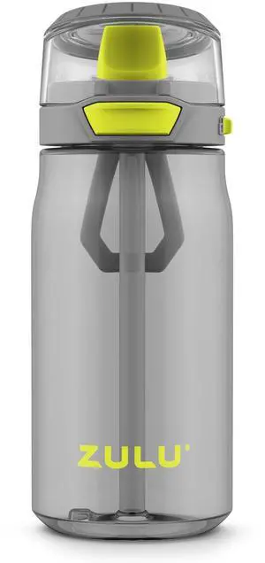 Kids Flex 16oz Tritan Plastic Water Bottle with Silicone Spout, Leak-Proof Locking Flip Lid and Soft Touch Carry Loop for School Backpack, Lunchbox, and Outdoor Sports, Gray Kids Flex 16oz Tritan Plastic Water Bottle with Silicone Spout, Leak-Proof Locking Flip Lid and Soft Touch Carry Loop for School Backpack, Lunchbox, and Outdoor Sports, Gray