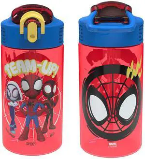 Spider-Man 16oz Leak-Proof Straw Kids Water Bottle, 2-Pack Spider-Man 16oz Leak-Proof Straw Kids Water Bottle, 2-Pack
