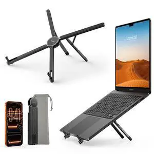 Portable Laptop Stand for Desk & Travel 0.47in Ultra-Slim 10-15.6" Portable Laptop Stand for Desk & Travel 0.47in Ultra-Slim 10-15.6"
