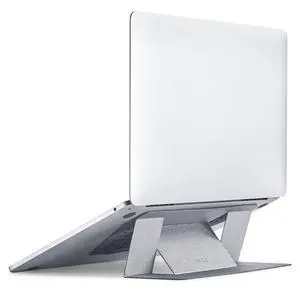 Laptop Stand for Desk, Adhesive MacBook Computer Stand with 2 Adjustable Viewing Angles, Foldable and Portable Laptop Riser Compatible with 11"-16" Laptops, Silver(Adhesive Version) Laptop Stand for Desk, Adhesive MacBook Computer Stand with 2 Adjustable Viewing Angles, Foldable and Portable Laptop Riser Compatible with 11"-16" Laptops, Silver(Adhesive Version)