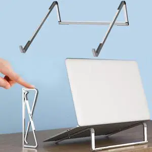 Protable Laptop Stand for Desk,Foldable Laptop Riser,Ergonomic Aluminum Computer Stand for Collaborative Work,Lightweight Easy Storage,Compatible with MacBook Pro/Air,Dell,HP,Lenovo,11''-17'' (Silver) Protable Laptop Stand for Desk,Foldable Laptop Riser,Ergonomic Aluminum Computer Stand for Collaborative Work,Lightweight Easy Storage,Compatible with MacBook Pro/Air,Dell,HP,Lenovo,11''-17'' (Silver)