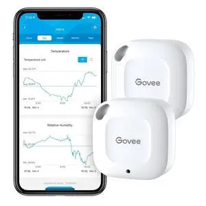 Smart Bluetooth Thermometer Hygrometer, Mini Humidity Sensor 2 Pack Smart Bluetooth Thermometer Hygrometer, Mini Humidity Sensor 2 Pack