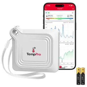 TempAir Bluetooth Thermometer Hygrometer, 260 ft Temperature Sensor TempAir Bluetooth Thermometer Hygrometer, 260 ft Temperature Sensor