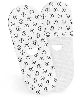 Upgraded Adhesive Patch Refill Pack Compatible with stoiQ and VAVA Smart Baby Thermometers - 12 Non Woven Sticker Bands |%15 More Adhesion and%70 Longer Attachment Compared to OEM Patches. Upgraded Adhesive Patch Refill Pack Compatible with stoiQ and VAVA Smart Baby Thermometers - 12 Non Woven Sticker Bands |%15 More Adhesion and%70 Longer Attachment Compared to OEM Patches.