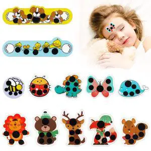 12 Pcs Stick-on Fever Stickers Forehead Temperature Monitoring Patch Cartoon Stickers Thermometer Strips for Kids 12 Pcs Stick-on Fever Stickers Forehead Temperature Monitoring Patch Cartoon Stickers Thermometer Strips for Kids
