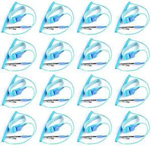 16 Packs ESD Anti Static Wrist Strap, Strap Anti Shock Wristband Bracelet with Grounding Wire,Extendable Long Cord with Alligator Clip 16 Packs ESD Anti Static Wrist Strap, Strap Anti Shock Wristband Bracelet with Grounding Wire,Extendable Long Cord with Alligator Clip