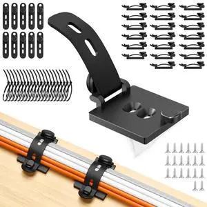 20PCS Cable Management Kit Adhesive Cable Clips 20PCS Cable Management Kit Adhesive Cable Clips