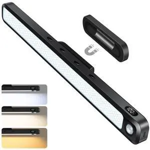 5W Motion Sensor Magnetic Light Bar, 2500mAh Rechargeable Under Cabinet Lighting with Battery Display, Eye-Friendly Mirror Lights, LED Light Bar for Cabinet, Closet, Bathroom and Desk 5W Motion Sensor Magnetic Light Bar, 2500mAh Rechargeable Under Cabinet Lighting with Battery Display, Eye-Friendly Mirror Lights, LED Light Bar for Cabinet, Closet, Bathroom and Desk