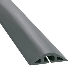 D-2 Rubber Duct Cord Cover - 36 Inch (3 Feet) Gray Floor Cable Protector D-2 Rubber Duct Cord Cover - 36 Inch (3 Feet) Gray Floor Cable Protector