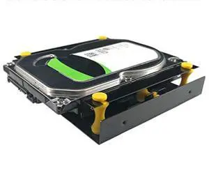 3.5 inch Hard Disk Shock Absorber Bracket with Mounting Screws for PC Case 3.5 HDD to 5.25 DVD ROM Bay Mounting Adapter 3.5 inch Hard Disk Shock Absorber Bracket with Mounting Screws for PC Case 3.5 HDD to 5.25 DVD ROM Bay Mounting Adapter