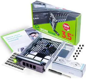 3.5" Hard Drive Caddy Tray KG1CH with 2.5" HDD SSD Adapter 9W8C4 3.5" Hard Drive Caddy Tray KG1CH with 2.5" HDD SSD Adapter 9W8C4
