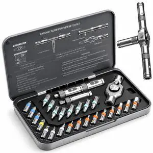 The Original Patented Screwdriver Set 24 in 1 Magnetic Ratchet with Precision BitsIdeal for Home Repairs, DIY Projects,and ElectronicsErgonomic Rotatable Ratchet Handle and Storage CaseHoliday Gift The Original Patented Screwdriver Set 24 in 1 Magnetic Ratchet with Precision BitsIdeal for Home Repairs, DIY Projects,and ElectronicsErgonomic Rotatable Ratchet Handle and Storage CaseHoliday Gift