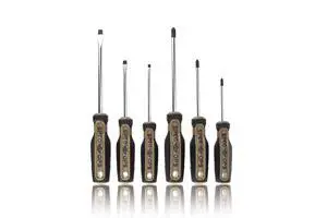 Tools Screwdriver Set for Professional Construction & Jobsite Use, Phillips and Slotted Drivers with Magnetic Tips, 6-Piece Tools Screwdriver Set for Professional Construction & Jobsite Use, Phillips and Slotted Drivers with Magnetic Tips, 6-Piece
