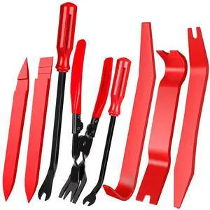 Zcirl 8 Pcs Auto Trim Removal Tool Kit with Non-Scratch Plastic Pry Tool and Fastener Clip Pliers,Door Panel Removal Tool for Car Interior - Fastener, Clip, Door Panel, Molding, and Dashboard Zcirl 8 Pcs Auto Trim Removal Tool Kit with Non-Scratch Plastic Pry Tool and Fastener Clip Pliers,Door Panel Removal Tool for Car Interior - Fastener, Clip, Door Panel, Molding, and Dashboard