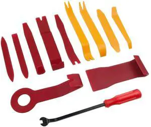 12 PCS Plastic Trim Removal Tool No Scratch Auto Trim Removal Tool Kit, Auto Clip Rivet Fastener Remover Pry Tool Auto Parts for Car Panel & Audio Dashboard Repair Kit (Red + Orange) 12 PCS Plastic Trim Removal Tool No Scratch Auto Trim Removal Tool Kit, Auto Clip Rivet Fastener Remover Pry Tool Auto Parts for Car Panel & Audio Dashboard Repair Kit (Red + Orange)