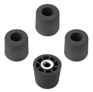 4 Large Extra Tall #2 Black Round Rubber Feet Bumper w/Metal Insert - 1" H x 1.10" W - Heavy Duty/Non Marking - Perfect for Furniture, Tables, Chairs, Desks, Benches, Sofas, Beds, Chests - Made in USA 4 Large Extra Tall #2 Black Round Rubber Feet Bumper w/Metal Insert - 1" H x 1.10" W - Heavy Duty/Non Marking - Perfect for Furniture, Tables, Chairs, Desks, Benches, Sofas, Beds, Chests - Made in USA