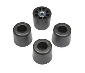 4 Large Extra Tall Rubber FEET 1.125" H X 1.250" D - Made in USA - Non Marking - Perfect for Furniture, Sofas, Tables, Chairs, Stools, Desks, Benches, Chests & Other Large Items. 4 Large Extra Tall Rubber FEET 1.125" H X 1.250" D - Made in USA - Non Marking - Perfect for Furniture, Sofas, Tables, Chairs, Stools, Desks, Benches, Chests & Other Large Items.