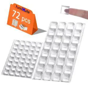 Clear Rubber Feet 72PCS Self Adhesive Rubber Feet Bumper Pads Tall Square Bumpers for Electronics Speakers Computers Keyboard PS4 Clear Rubber Feet 72PCS Self Adhesive Rubber Feet Bumper Pads Tall Square Bumpers for Electronics Speakers Computers Keyboard PS4