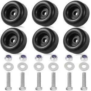 6-Pack Extreme Heavy Duty Rubber Foot Pads, 2.5 Inches Vibration Dampeners 6-Pack Extreme Heavy Duty Rubber Foot Pads, 2.5 Inches Vibration Dampeners