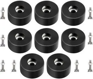 8 Pack 192310GS Anti Vibration Rubber Feet with Stainless Steel Nuts & Washers Universal Air Compressor Isolation Pads for Generators, Pressure Washers, Speaker Cabinets, Washing Machine, Furniture 8 Pack 192310GS Anti Vibration Rubber Feet with Stainless Steel Nuts & Washers Universal Air Compressor Isolation Pads for Generators, Pressure Washers, Speaker Cabinets, Washing Machine, Furniture
