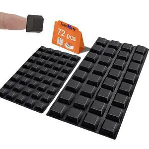 Black Rubber Feet 72PCS Self Adhesive Rubber Feet Black Bumper Pads Square Bumpers for Electronics Speakers Computers Keyboard PS4 Black Rubber Feet 72PCS Self Adhesive Rubber Feet Black Bumper Pads Square Bumpers for Electronics Speakers Computers Keyboard PS4