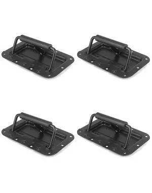 Flight Case Pull Handles, 4 Pack Spring Loaded Recessed Flush Speaker Cabinet Handles, Flush Lift Recessed Door Handle, for Trunk Luggage, Cabinets, Flight Carry Case Flight Case Pull Handles, 4 Pack Spring Loaded Recessed Flush Speaker Cabinet Handles, Flush Lift Recessed Door Handle, for Trunk Luggage, Cabinets, Flight Carry Case