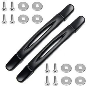 Bztoolbox 2Pcs Luggage Handle 9.06" x 0.98" (L x W) Plastic Pull Handle Grip Replacement 230mm x 25mm for Luggage Suitcase Box Black Tone Bztoolbox 2Pcs Luggage Handle 9.06" x 0.98" (L x W) Plastic Pull Handle Grip Replacement 230mm x 25mm for Luggage Suitcase Box Black Tone