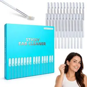 Sticky Ear Cleaning Stick,Sticky Ear Cleaners for Adults,Reusable Ear Cleaner Sticky Pick,Resin Gel Ear Stick Gentle Ear Wax Removal Tool 1Set Sticky Ear Cleaning Stick,Sticky Ear Cleaners for Adults,Reusable Ear Cleaner Sticky Pick,Resin Gel Ear Stick Gentle Ear Wax Removal Tool 1Set
