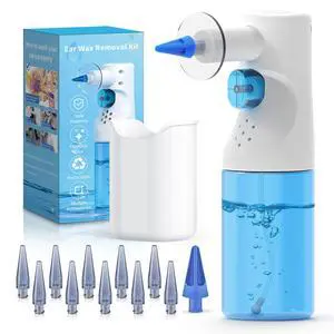 Ear Irrigation Kit, Manual Earwax Removal, Safe Ear Cleaning for Built-Up Wax, Effective Ear Irrigation Flushing System, Gentle Ear Flushing Kit for Adults and Kids at Home Ear Irrigation Kit, Manual Earwax Removal, Safe Ear Cleaning for Built-Up Wax, Effective Ear Irrigation Flushing System, Gentle Ear Flushing Kit for Adults and Kids at Home