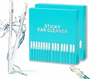 48Pc Sticky Ear Cleaning Stick for Adults Large,Japanese Reusable Sticky Ear Cleaner Picks, Gentle Soft Ear Care Cleaning Sticks with Dust Cover 48Pc Sticky Ear Cleaning Stick for Adults Large,Japanese Reusable Sticky Ear Cleaner Picks, Gentle Soft Ear Care Cleaning Sticks with Dust Cover