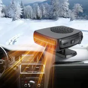 12V 200W Portable Car Heater & Windshield Defroster 2-in-1 Fast Heating & Cooling Fan with 360° Rotatable Base, Plug In Cigarette Lighter Car Heaters for Vehicle, Car, SUV, Truck & RV 12V 200W Portable Car Heater & Windshield Defroster 2-in-1 Fast Heating & Cooling Fan with 360° Rotatable Base, Plug In Cigarette Lighter Car Heaters for Vehicle, Car, SUV, Truck & RV
