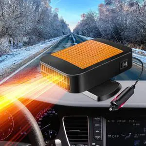 Portable Car Heater,12V 200W Fast Heating Defroster 2 in 1 Automobile Windshield Fast Heaters Car Heater That Plugs into Cigarette Lighter for Car, SUV, Trucks (Orange Black) Portable Car Heater,12V 200W Fast Heating Defroster 2 in 1 Automobile Windshield Fast Heaters Car Heater That Plugs into Cigarette Lighter for Car, SUV, Trucks (Orange Black)