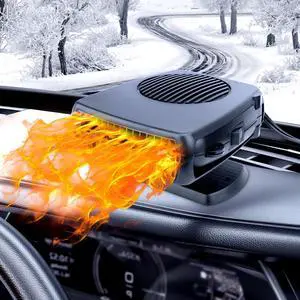 Car Heater,12V 200W Portable Fast Heating Defroster Automobile Windshield Fast Heaters Car Heater That Plugs into Cigarette Lighter for Car, SUV, Trucks (Black) Car Heater,12V 200W Portable Fast Heating Defroster Automobile Windshield Fast Heaters Car Heater That Plugs into Cigarette Lighter for Car, SUV, Trucks (Black)
