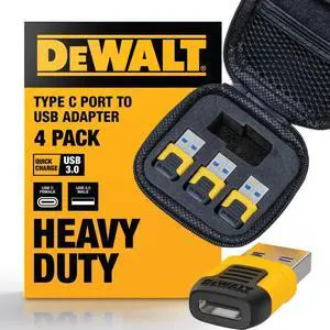 Heavy Duty USB-C Female to USB-A Male Adapter 4 Pack w/Case Heavy Duty USB-C Female to USB-A Male Adapter 4 Pack w/Case