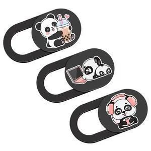 Cute Panda Laptop Camera Cover Slide, 3 Pack Ultra Thin Webcam Cover Slide, Computer Laptop Camera Blocker, Laptop Accessories Privacy Camera Cover for Laptop, MacBook, Cell Phone, Tablet, Computer Cute Panda Laptop Camera Cover Slide, 3 Pack Ultra Thin Webcam Cover Slide, Computer Laptop Camera Blocker, Laptop Accessories Privacy Camera Cover for Laptop, MacBook, Cell Phone, Tablet, Computer