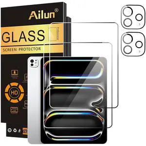 Screen Protector+Camera Lens Protector for iPad Pro 13 Inch, 2+2 Pack Screen Protector+Camera Lens Protector for iPad Pro 13 Inch, 2+2 Pack