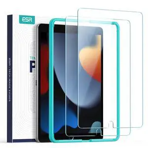 Screen Protector Compatible with iPad 9th Gen (2021)/iPad 8th Gen (2020)/iPad 7th Gen (2019), Scratch-Resistant 9H Hardness HD Clear Premium Tempered Glass, Includes Installation Frame, 2 Pack Screen Protector Compatible with iPad 9th Gen (2021)/iPad 8th Gen (2020)/iPad 7th Gen (2019), Scratch-Resistant 9H Hardness HD Clear Premium Tempered Glass, Includes Installation Frame, 2 Pack