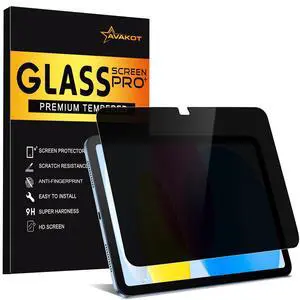 Privacy Screen Protector for iPad 11th A16 2025, Anti-Spy Tempered Glass Film for iPad 10th Generation 10.9 Inch 2022, Private Touch Sensitive HD Clarity Screen Protector for i Pad A16, 1 Pack Privacy Screen Protector for iPad 11th A16 2025, Anti-Spy Tempered Glass Film for iPad 10th Generation 10.9 Inch 2022, Private Touch Sensitive HD Clarity Screen Protector for i Pad A16, 1 Pack