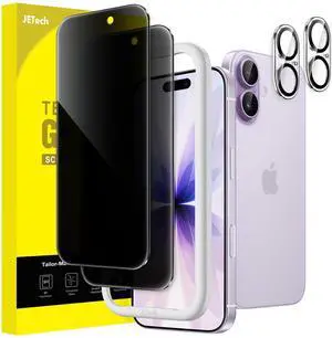 Privacy Screen Protector for iPhone 17, 2+2 Pack Privacy Screen Protector for iPhone 17, 2+2 Pack