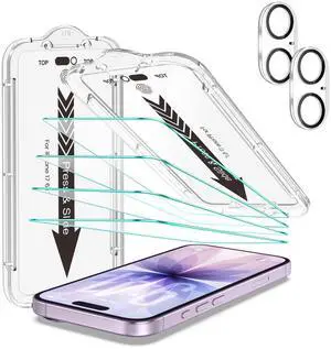 4+2 Pack for iPhone 17 Screen Protector (6.3") HD Clear 4+2 Pack for iPhone 17 Screen Protector (6.3") HD Clear