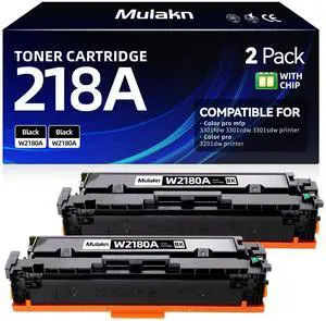 218A Black Toner W2180A Compatible Replacement for HP 218A Toner Cartridge W2180A 218X W2180X Work for HP Color LaserJet Pro MFP 3301FDW 3301SDW 3301CDW 3201DW Printer 2-Pack 218A Black Toner W2180A Compatible Replacement for HP 218A Toner Cartridge W2180A 218X W2180X Work for HP Color LaserJet Pro MFP 3301FDW 3301SDW 3301CDW 3201DW Printer 2-Pack