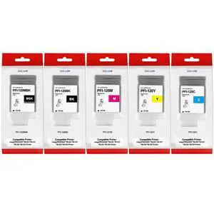 PFI-120 Ink Cartridge PFI-120 PFI120 Tank Bundle PFI-120MBK PFI-120BK PFI-120C PFI-120M PFI-120Y Ink Replacement for Canon PFI-120 Ink use imagePROGRAF TM-200 TM-205 TM-300 TM-305 Ink Tank Set PFI-120 Ink Cartridge PFI-120 PFI120 Tank Bundle PFI-120MBK PFI-120BK PFI-120C PFI-120M PFI-120Y Ink Replacement for Canon PFI-120 Ink use imagePROGRAF TM-200 TM-205 TM-300 TM-305 Ink Tank Set