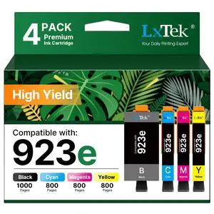 923e 923 Ink Cartridges for HP Printers with Chip Replacement | for HP 923XL Ink Cartridges Combo Pack for OfficeJet Pro 8135e 8130e 8139e 8138e 8122e 8120 8124e 8125e 8132e 8134e Printer 923e 923 Ink Cartridges for HP Printers with Chip Replacement | for HP 923XL Ink Cartridges Combo Pack for OfficeJet Pro 8135e 8130e 8139e 8138e 8122e 8120 8124e 8125e 8132e 8134e Printer