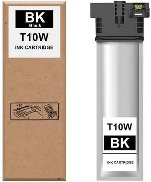 Remanufactured T10W100 T10W Ink Cartridge High Capacity T10W Black Ink T10W100 Compatible with Workforce Pro WF-C5390 WF-C5890 Color Printer Ink,Black Remanufactured T10W100 T10W Ink Cartridge High Capacity T10W Black Ink T10W100 Compatible with Workforce Pro WF-C5390 WF-C5890 Color Printer Ink,Black