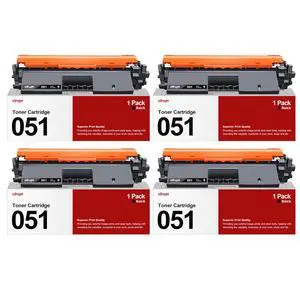 051 Toner Cartridge - Replacement for Canon 051 Toner Cartridge CRG051 051H CRG051H to Use with Canon Imageclass MF263dn MF264dw MF266dw MF267dw MF269dw LBP162dw LBP161dn Printer (Black, 4-Pack) 051 Toner Cartridge - Replacement for Canon 051 Toner Cartridge CRG051 051H CRG051H to Use with Canon Imageclass MF263dn MF264dw MF266dw MF267dw MF269dw LBP162dw LBP161dn Printer (Black, 4-Pack)