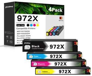 972X PageWide Cartridge High Yield Replacement for HP 972X Ink Cartridges Pagewide Pro 477dw 577dw 452dw 552dw 452dn 477dn P57750dw Printer 4Pack(1Black/1Cyan/1Magenta/1Yellow) 972X PageWide Cartridge High Yield Replacement for HP 972X Ink Cartridges Pagewide Pro 477dw 577dw 452dw 552dw 452dn 477dn P57750dw Printer 4Pack(1Black/1Cyan/1Magenta/1Yellow)