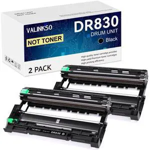 DR830 Drum Unit 2 Pack Compatible for Brother DR830 Drum DR 830 TN-830 TN830 Drum Unit use with HL-L2460DW DCP-L2640DW HL-L2480DW HL-L2400D HL-L2405W MFC-L2820DW MFC-L2807DW(Not Toner) DR830 Drum Unit 2 Pack Compatible for Brother DR830 Drum DR 830 TN-830 TN830 Drum Unit use with HL-L2460DW DCP-L2640DW HL-L2480DW HL-L2400D HL-L2405W MFC-L2820DW MFC-L2807DW(Not Toner)