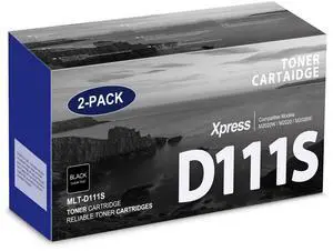 MLT-D111S 111S Toner Cartridge High Yield Replacement for Samsung MLT-D111S MLTD111S D111S to use with Xpress M2020W Toner Cartridge, M2020W M2070FW M2070W M2020 M2024W Printer Toner (2 Black) MLT-D111S 111S Toner Cartridge High Yield Replacement for Samsung MLT-D111S MLTD111S D111S to use with Xpress M2020W Toner Cartridge, M2020W M2070FW M2070W M2020 M2024W Printer Toner (2 Black)