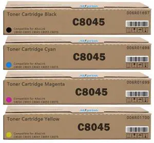AltaLink C8030 C8035 C8045 Toner Cartridge Replacement for Xerox 006R01697 006R01698 006R01699 006R01700 Toner Use for Xerox AltaLink C8030 C8035 C8045 C8055 C8070.Black Cyan Magenta Yellow AltaLink C8030 C8035 C8045 Toner Cartridge Replacement for Xerox 006R01697 006R01698 006R01699 006R01700 Toner Use for Xerox AltaLink C8030 C8035 C8045 C8055 C8070.Black Cyan Magenta Yellow